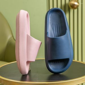 Slippers Fashion Women Summer 2023 мягкая толстая платформа для ванной комнаты дома мужчина в помещении без скольжения против Slip женская облачная подушка