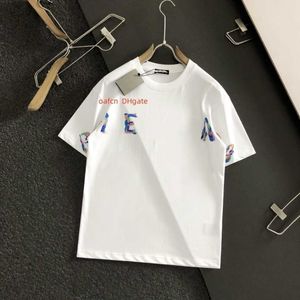 5AデザイナーメンズTシャツイタリアンパリブランドストリートファッション半袖ルーズポロシャツ夏の通気性トップ