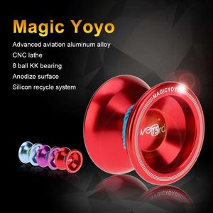 Профессиональный магический алюминиевый сплав Metal Yoyo Ball Balling со струной для детей Red R230619