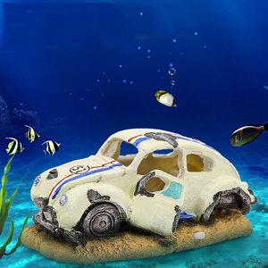 Украшения для аквариума, пневматическое украшение для ландшафтного дизайна, имитация автомобиля, морское дно, орнамент, игрушки, украшение для аквариума