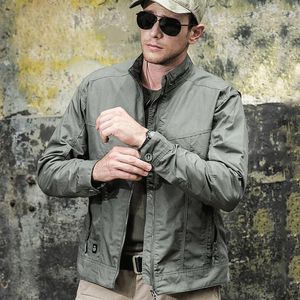 Men's Jackets Brand Hiking Men's Jacket Casual Coats Turn Down Collar Zipper Middle-Aged Elderly Men Dad Clothes Outerwear M139