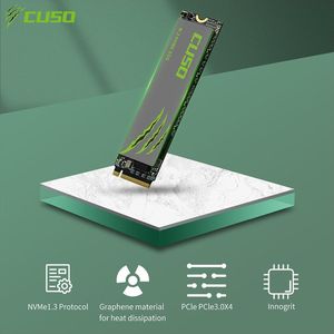 Enheter CUSO M.2 SSD 128GB 120 GB 250 GB 500 GB 1TB SSD Hårddisk M2 SSD M.2 NVME PCIe SSD Intern hårddisk för bärbar dator skrivbordsskydd