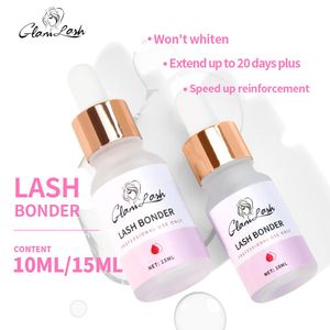 Verktyg glamlash 10 ml/15 ml fransar super bonder för ögonfransförlängning bonder privat etikett ympning ögonfranslim snabbt torkning länge senast