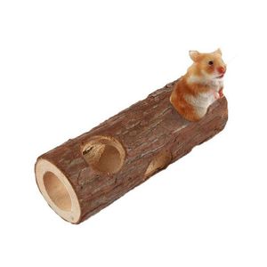 Spielzeug kleiner Haustier Spielzeugbaumloch Hamster Kaninchen Meerschweinchen -Papageien Molar Zedernzweige Holz Haustier Vorräte Spielzeug natürlicher Holz 15 cm 20 cm lang