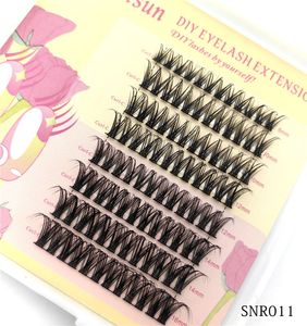 Lash Clusters DIY Eyelash Extensions 8-16mm Cluster Lashes Wispy False Eyelashes Individual Lashes Extensions