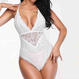 Plus Size Erotic Sexy One Pieces Lingerie Lace Embroidery Bodysuit Transparent Sex Dress Women Mesh Tights Sexy Exotic Body Sock