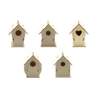 Träfågelhus hantverk för barn Diy Bird House Kit för barn att bygga och måla konst och hantverk för pojkar flickor xbjk2306