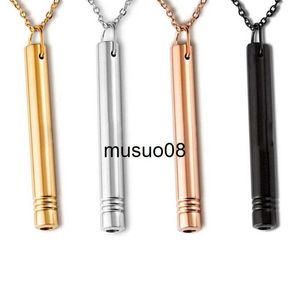 Pendant Necklaces Anxiety Necklace Stress Relief Necklace for Mindful Breathing Breathwork Tool Anxiety Relief Women Girl Jewelry Gifts J230601