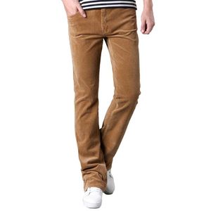 Pants 2021 Men Flared Trousers Corduroy Boot Cut Trousers Bell Bottom Pants Casual Flare Pants Corduroy Trousers