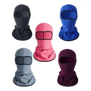 Motosiklet Kaskları Kayak Snowboard Liner Sport Head Kapak Bisiklet Kaputu Boyun Için Kış Polar Balaclava Tam Yüz Şapkası