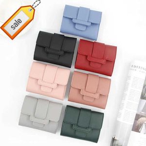 Women Wallets New Luxury Brand Red Black Small Mini Coin Purse Hasp Card Holder Lady Wallet Zipper Female Leather Buckle