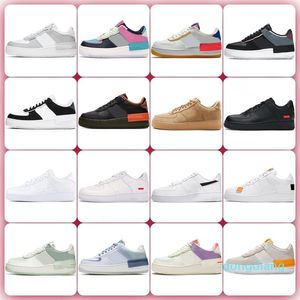 New Forces Trainer Shoes Designer Qualità OG Uomo Donna 1 Low Running Nero Bianco Marrone Rosso Giallo Arancione Multi Leather Unisex Knit Skateboard Outdoor One Sneakers
