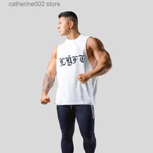 Camisetas masculinas 2023 moda verão ginástica treino colete esportivo fitness versão coreana respirável solto lazer masculino colete de treinamento t230601
