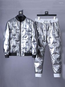 Women's Two Piece Pants Winter Unisex For Men Women Waterproof Coat 2 Set Thick Warm Leather Jacket PU Loose