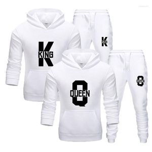 Men's Tracksuits Fashion Lover Couple Clothing Sportwear Set Printed Hooded Clothes 2Pcs Hoodie And Pants Suit Hoodies Women