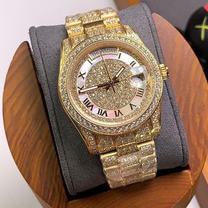 Festival Gift Diamond Watch Automatyczne zegarki mechaniczne dla mężczyzn 40 mm Business Stael Stal nierog nierdzewna 904L Opaska Montre de Luxe