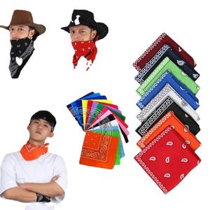 Bandanas Women Fashion Sports Supplies Handkerchief Neck Scarf Paisley Bandana Hair Band Wristband Printed Square Scarves