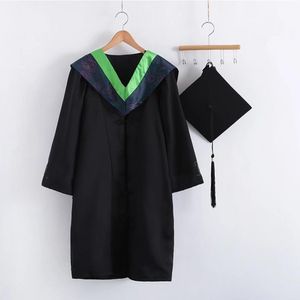 Kläder sätter examen enhetlig bärbar välsignelse visuell effekt akademisk enhetlig lättvikt 6 färger baccalaureate klänning för skola 230601
