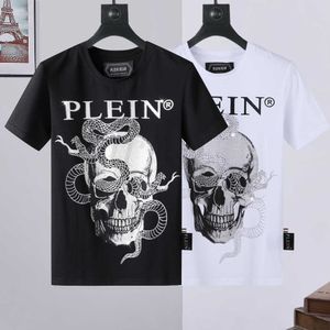 플레인 베어 티셔츠 셔츠 남성 디자이너 Tshirts Phillip Plein Skull Philipps Plein Man 티셔츠 클래식 고품질 힙합 Philip Plein