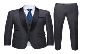 Grey Tailored Made Men Coat Pant Design For Men Navy Blue Wedding Suits Formal Business Office Prom Wear Blazers9110214