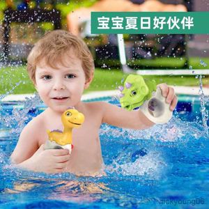 Sand Play Water Fun Baby Dinosaur Gun Toys For Kids Summer Beach Squirt Pistol Spray Bath Swim Game Barn Duschverktyg