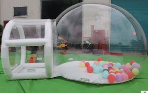 Snabb leverans Uppblåsbar bubbeltält Kids Party Bubble Balloons Fun House med fan Transparent Bubble Dome House For Outdoor Trade Show PVC igloo Tree