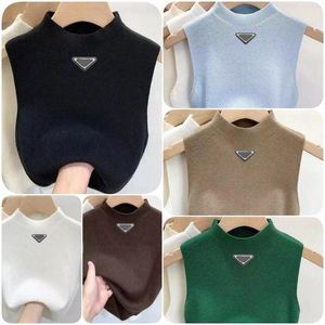 2023 women vest new designer women's fashion knitted tank summer ice sense vest sexy tshirts thin and light top sizeS-XL O8Kk#