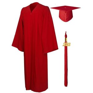 Clothing Sets Doctoral Academic Gowns Black Gown Graduation Unisex Adult Matte Robes For Graduation Gown Pulpit Robe Pastor Robe Costumes 230601