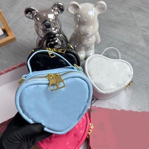 23SS Small Women's Day Packs Chain Mini Bag Women's Summer Letter New Chain Crossbody Bag Niche Design Portable Peach Heart
