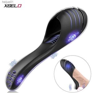 Automatic Male Masturbator Vibrator Penis Glan Testicle Massage Trainer Delay Ejaculation Sicilone Sex Toys Adult Goods for Men L230518