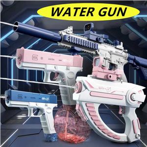 Sand Play Water Fun Summer Fully Automatic Electric Gun Rechargeable Long-Range Continuous Firing Party Game Kids Toy Boy Gift R230613