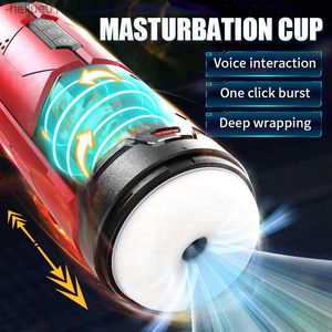 Automatic Male Masturbator Telescopic Rotation Vagina Masturbation Equipment Sex Toys for Men Goods for Adults Piston Mastubator L230518