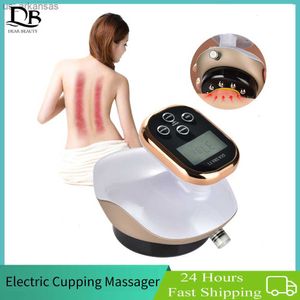 Electric Cupping Massager för kroppsfett Burning Slimming EMS Microcurrent IR Fysioterapi Vakuum Skrapning Guasha Massage Device L230523