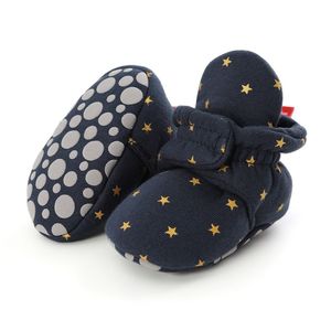 Newborn Baby Socks Shoes Boy Girl Toddler First Walkers Booties Cotton Soft Anti-slip Warm Infant Crib Shoes