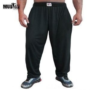 Pants Men's Bodybuilding Baggy Pants for Loose Comfortable Workout Trouser Lycra Cotton High Elastic Designed for Fiess,m,l,xl
