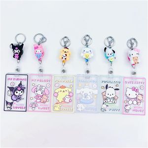 Takı Moda Karikatür Kawaii Styles Karakter Keychains Okul Gıda Kartı Antilost Anahtar Yüzük Aksesuarları Dalgalanan Teslimat Bebek Çocuklar Mate OTSMP