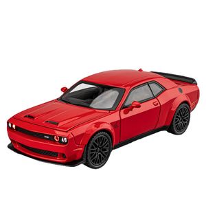 1:32 Dodge Challenger Hellcat Redeye Alloy Die Cast Muscle Car Model Sound and Light Children's Toy Collectibles Birthday Gift