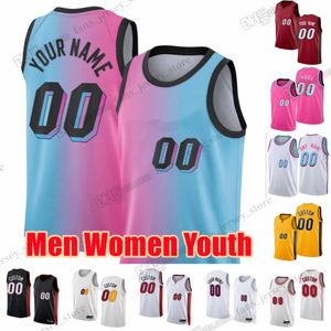 Youth Printed Basketball Jerseys Butler Adebayo Lowry Robinson Herro Vincent Strus Yurtseven Jovic Haslem Cain Highsmith Martin Love Oladipo Zeller Robinson Wade