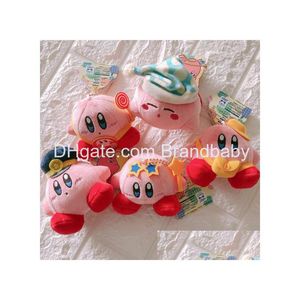 Plush Keychains Pink Kirby Jewelry Schoolbag Backpack Ornament Kids Gifts About 8Cm Drop Delivery Toys Stuffed Animals Pendant Otbub