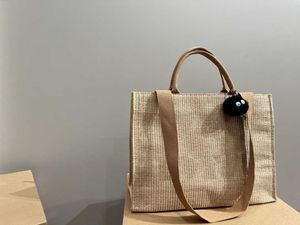 Fresh Straw Tote Bag Cool All in One Shoulder Bag for Fashionable Girls