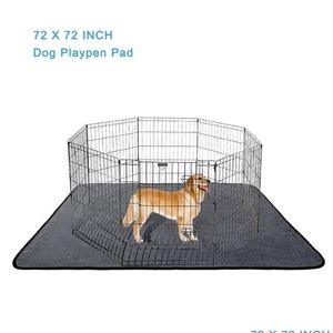 Kennels Pens Große Hunde-Pipi-Pads Decke waschbare Welpenmatte mit schnell absorbierender wiederverwendbar wasserdicht für das Training Reisen Ofa 210924 Dhhnd