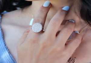 Cluster Rings Fashion Silver Color Micro Paved CZ Stone Ring Big Oval Shaped Bella For Women Ladies Wedding Party Delicate Jewelry4499768