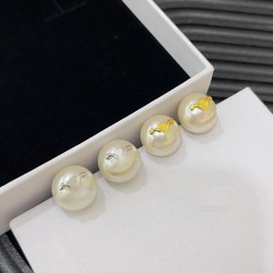 Brincos de pérola triomphe designer feminino brincos de coração de ouro melhor presente para namorada e esposa jóias de festa de casamento