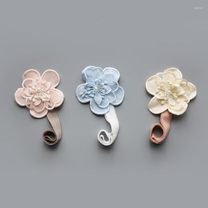 Hair Accessories Boutique 15pcs Fashion Cute Gauze Gemstone Flower Adjustable Headbands Solid Kawaii Floral Elastic Bands