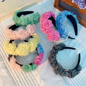 Stud Earrings Yarn Flower Headband Hair Band Accessories
