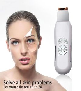 portable Ultrasound skin scrubber Ultrasonic Pore Cleaner Facial Face Cleanser Skin Care High Frequency Vibration Deep Clean M8002229
