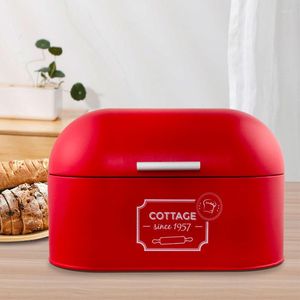 Storage Bottles European-style Large-capacity Dustproof Bread Box Kitchen Baking Food Tool Home Iron