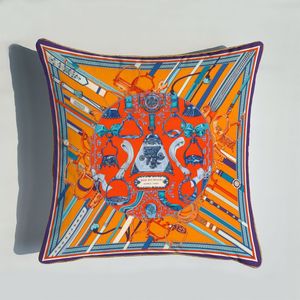Верхняя роскошная персиковая наволочка для животных дизайн лошади по дизайну домашнего диванта диван подушка для подушки Геометрия 45*45см