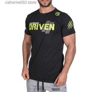 Men's T-Shirts 2022 Men Brand T-shirt Gym Fitness Bodybuilding Slim Summer Casual Fashion Print Male Cotton Tee Shirt Tops Crossfit Clothing T230601