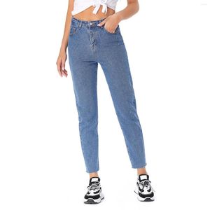 Frauen Jeans Frauen Frühling Sommer Denim Dunkelblau Abnehmen Dünne Taille Lässige Mode Hosen Hosen Für Weibliche Pantalones